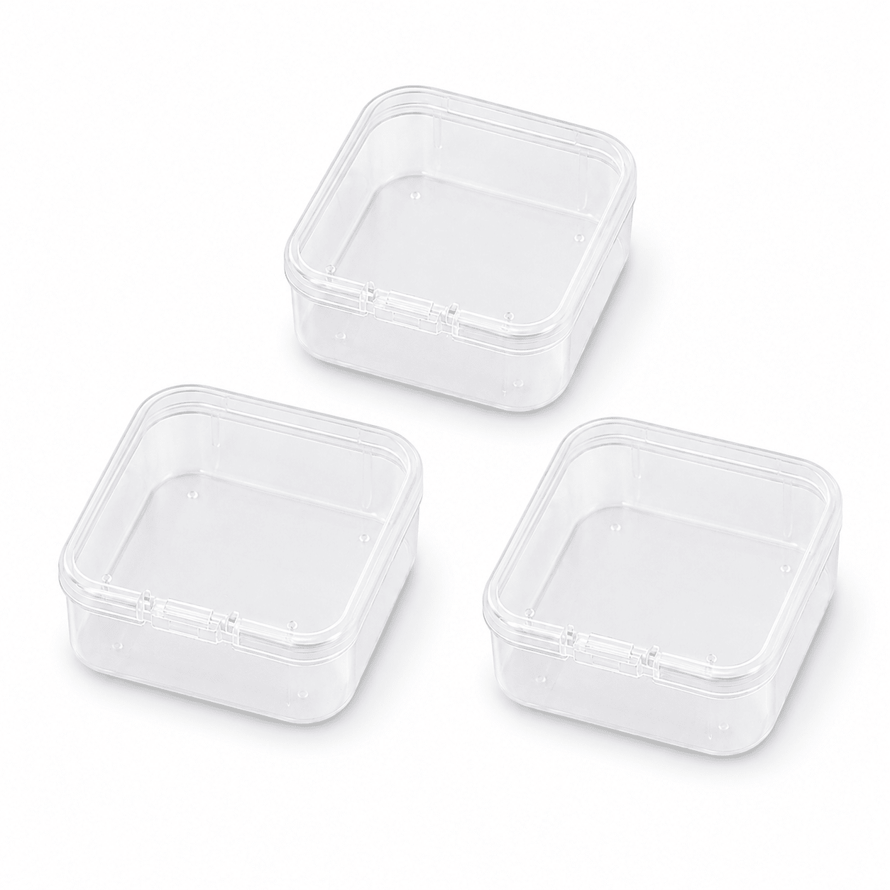 Mini Clear Storage Boxes – Set of 3