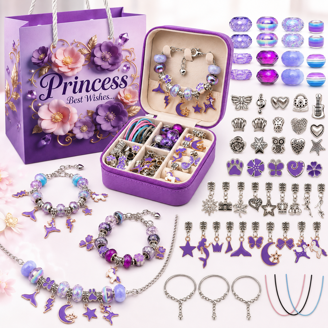 Cute DIY Bracelet Kit for Girls – Gift Ready 💝