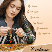 341 Pcs Charms Keychain Making Kit
