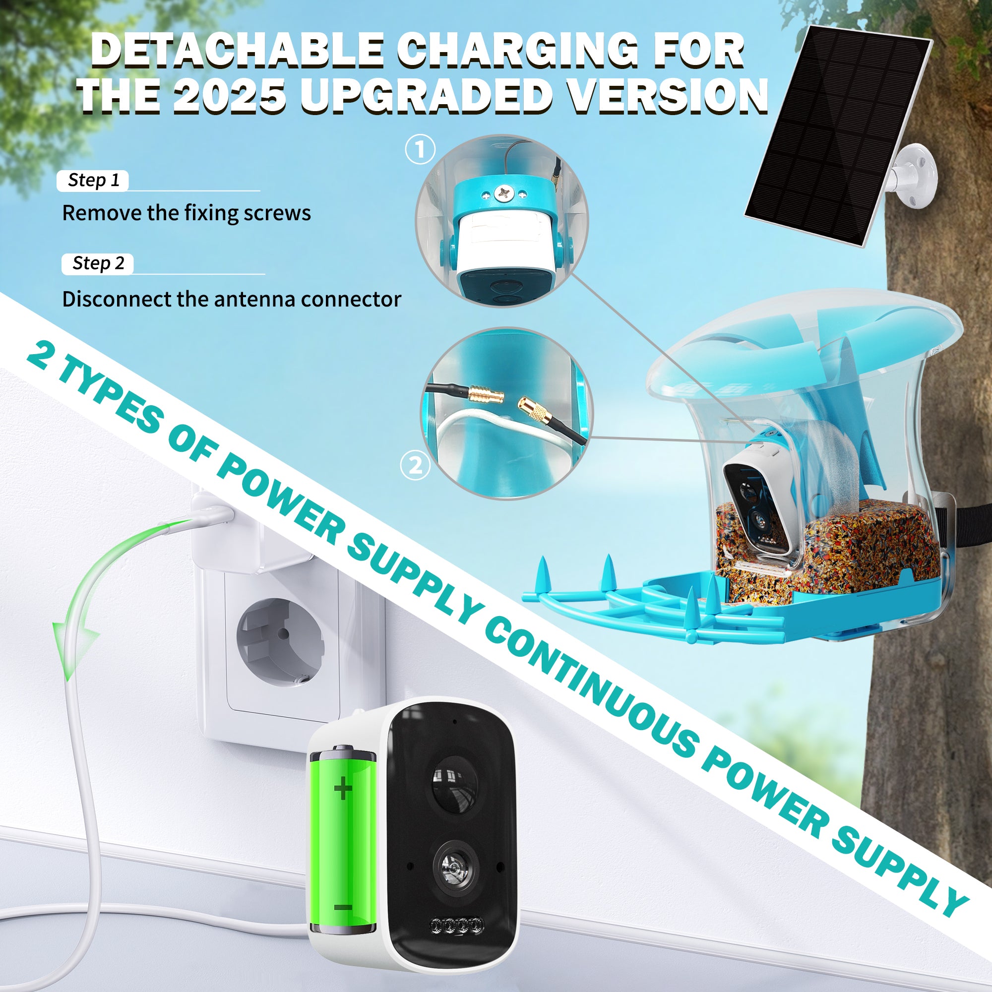 OIRHNL Bird Feeder|Blue