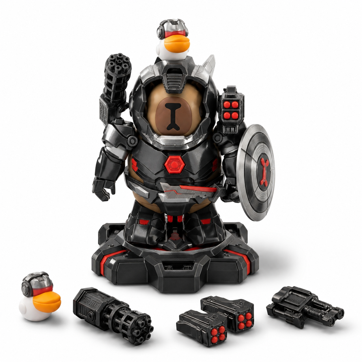 Magnetic Mech Capybara Desk Toy – Build, Swap & Display